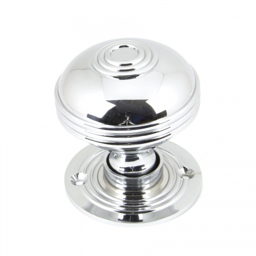 Polished Chrome Large Prestbury Mortice/Rim Knob Set